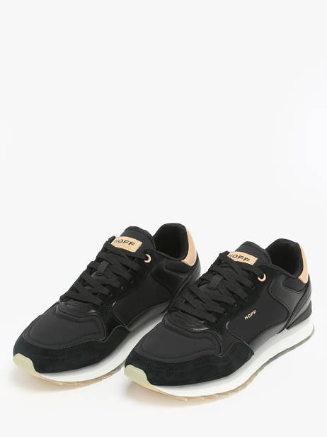 Damessneakers New York Leder Hoff Zwart women 25503-29 ander zicht 2