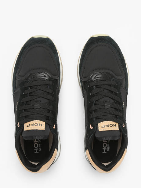 Damessneakers New York Leder Hoff Zwart women 25503-29 ander zicht 4