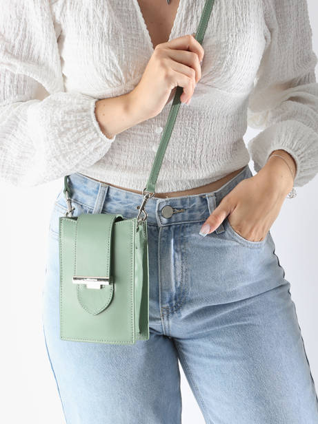Cross Body Tas Paris Ily Leder Lancaster Groen paris ily 18 ander zicht 1
