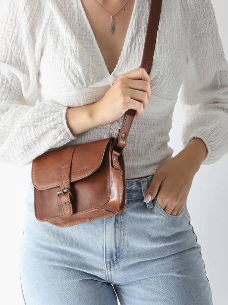 Cross Body Tas Vintage Leder Paul marius Bruin vintage ESSENTIE ander zicht 1