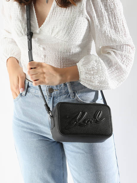 Cross Body Tas K Skuare Polyurethaan Karl lagerfeld Zwart k skuare 245W3094 ander zicht 1