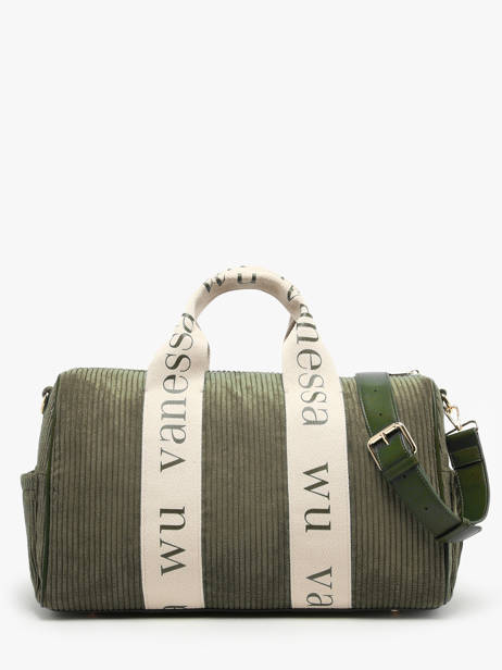 Schoudertas A4 Formaat Velours Vanessa wu Groen velours MA0085 ander zicht 3