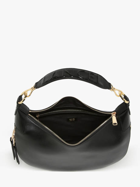 Schoudertas Origami Leder Lancel Zwart origami A13314 ander zicht 3