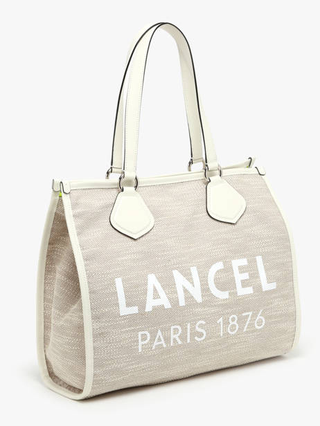 Schoudertas Cabas D'été Met Rits Lancel Beige cabas d'ete A13310 ander zicht 2