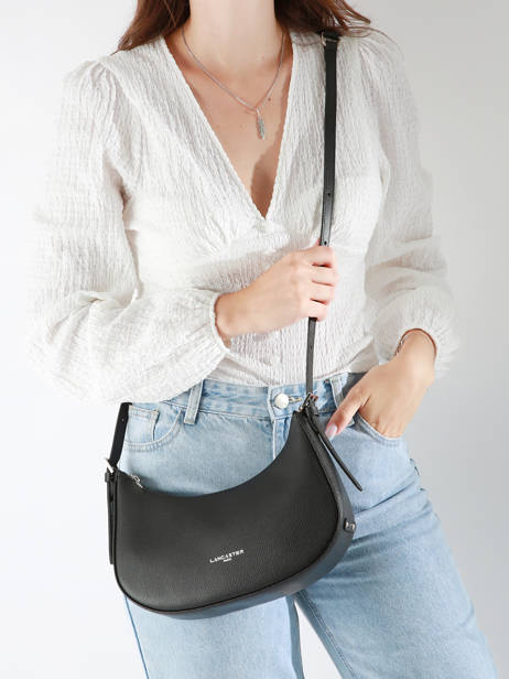 Cross Body Tas Sierra Leder Lancaster Zwart sierra 1 ander zicht 1