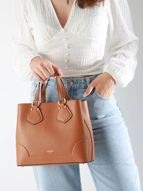 Handtas S Néo Izy Leder Lancel Bruin neo izy 1VAGU ander zicht 1