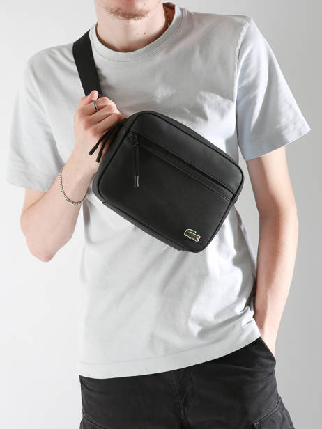 Cross Body Tas Lacoste Zwart lcst NH4046LV ander zicht 1