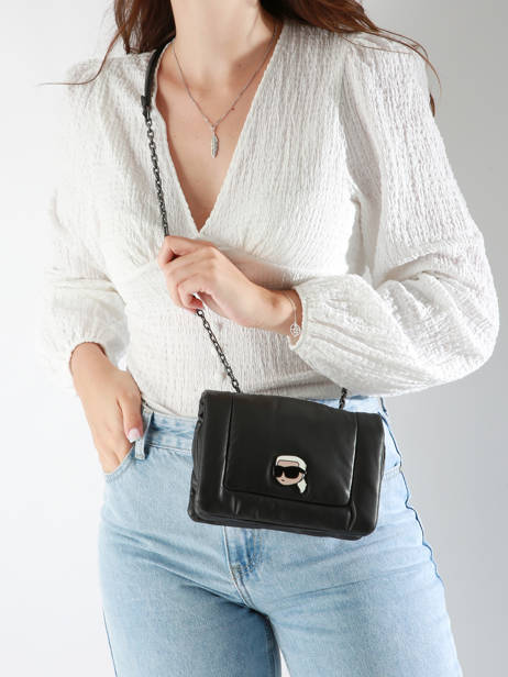 Cross Body Tas K Ikonic 2.0 Polyurethaan Karl lagerfeld Zwart k ikonic 2.0 245W3055 ander zicht 1