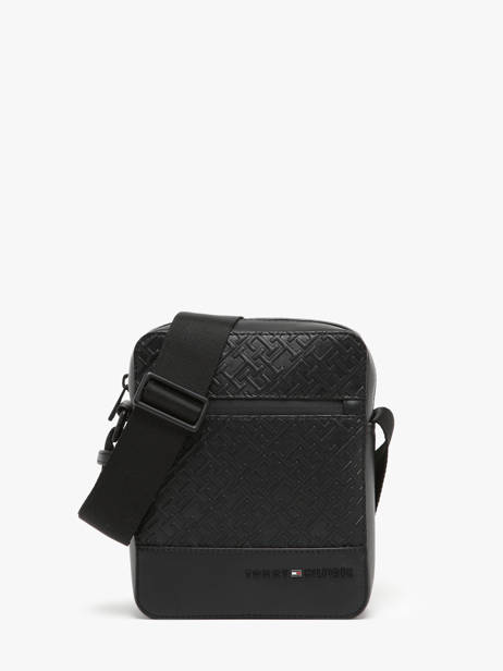 Cross Body Tas Tommy hilfiger Zwart monogram AM12677