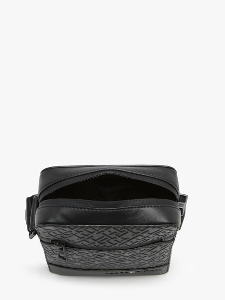 Cross Body Tas Tommy hilfiger Zwart monogram AM12677 ander zicht 3