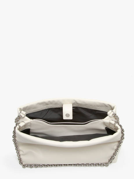 Cross Body Tas Micro Mono Gerecycleerd Polyester Calvin klein jeans Beige micro mono K612227 ander zicht 3