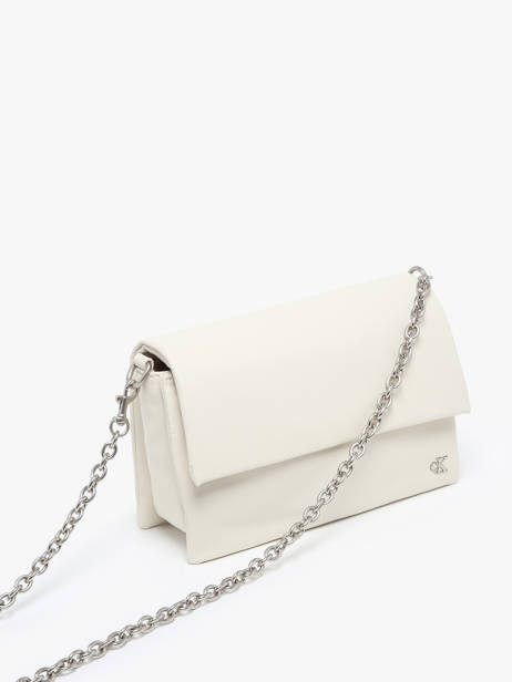 Cross Body Tas Micro Mono Gerecycleerd Polyester Calvin klein jeans Beige micro mono K611947 ander zicht 2