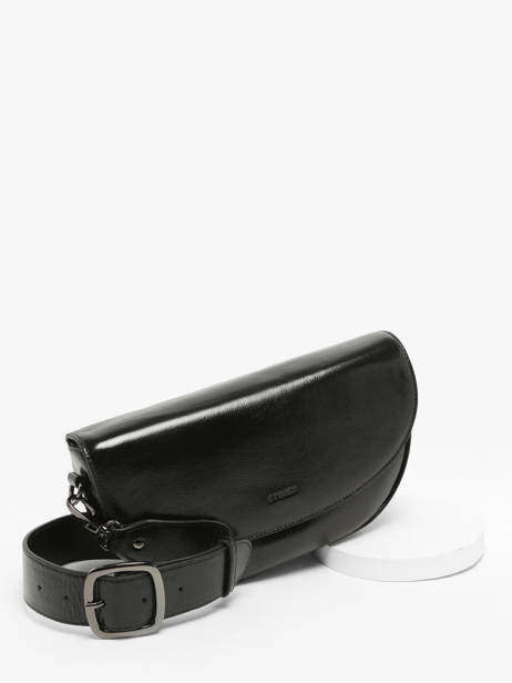 Cross Body Tas M Emeraude Leder Etrier Zwart emeraude EEME065M ander zicht 2