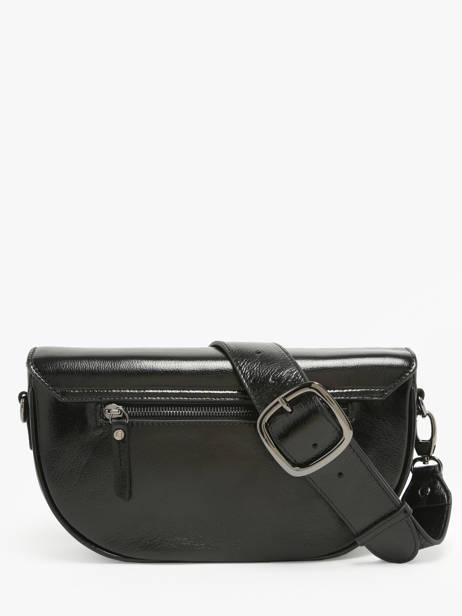 Cross Body Tas M Emeraude Leder Etrier Zwart emeraude EEME065M ander zicht 4