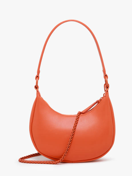 Schoudertas Oxer Leder Etrier Oranje oxer EOXE017V ander zicht 4