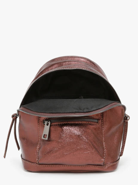 Rugzak Nine Leder Milano Bruin nine NI23066 ander zicht 3