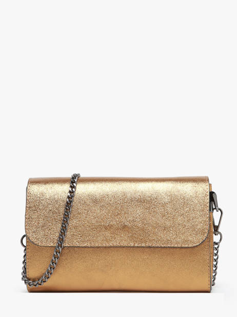 Cross Body Tas Nine Leder Milano Goud nine NI23064N