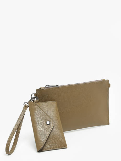 Cross Body Tas Caviar Leder Milano Groen caviar CA240611 ander zicht 2