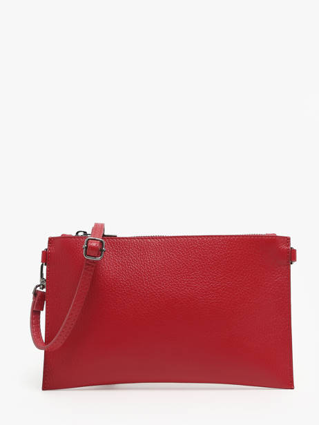 Cross Body Tas Caviar Leder Milano Rood caviar CA240611