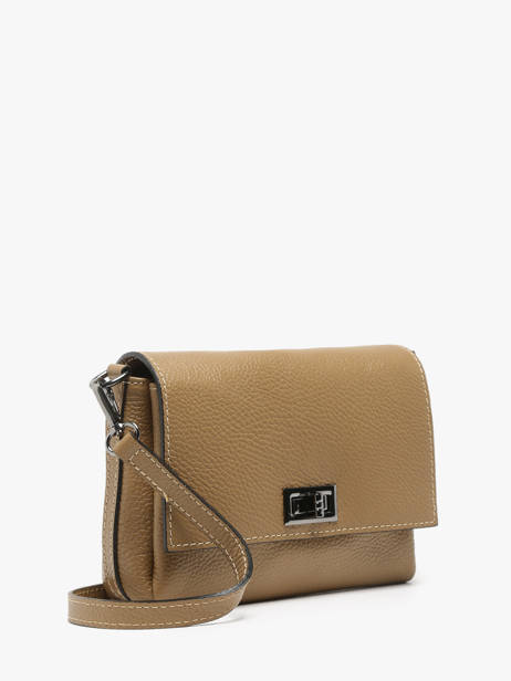 Cross Body Tas Caviar Leder Milano Groen caviar CA24061 ander zicht 2
