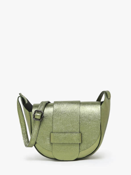Cross Body Tas Nine Leder Milano Groen nine NI24064