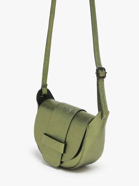 Cross Body Tas Nine Leder Milano Groen nine NI24064 ander zicht 2