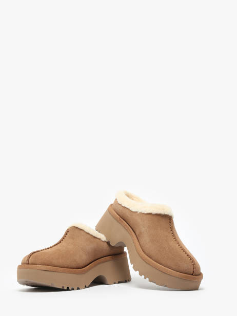 Boots New Height Cozy Uit Leder Ugg Beige women 1162510 ander zicht 3