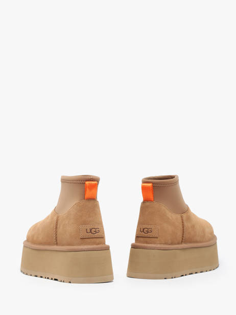 Boots Met Platformzool Classic Mini Dipper Uit Leder Ugg Beige women 1168170 ander zicht 3