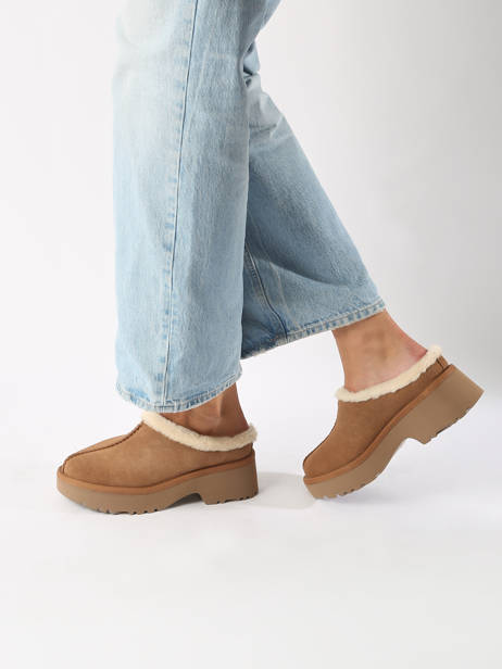 Boots New Height Cozy Uit Leder Ugg Beige women 1162510 ander zicht 1