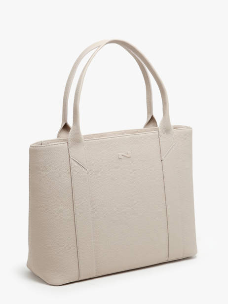 Handtas Delft Leder Nathan baume Beige mondrian 5 ander zicht 2