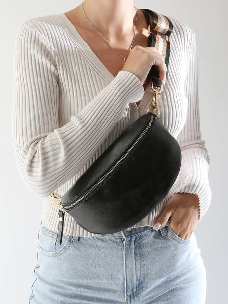 Heuptasje Nine Leder Milano Zwart nine NI24011 ander zicht 1