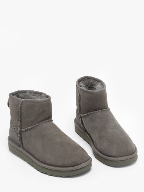 Classic Mini Ii Laarzen Uit Leder Ugg Grijs women 1016222 ander zicht 2