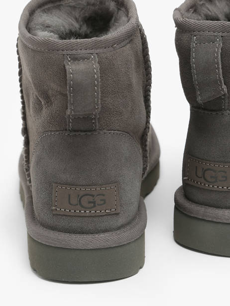 Classic Mini Ii Laarzen Uit Leder Ugg Grijs women 1016222 ander zicht 3