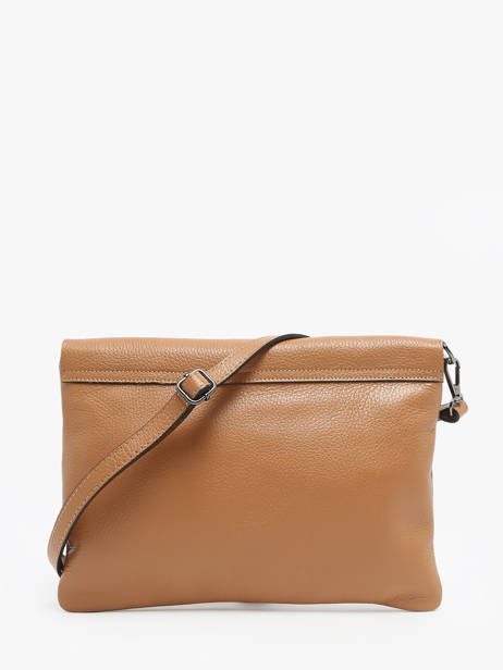 Cross Body Tas Caviar Leder Milano Bruin caviar CA21062 ander zicht 4