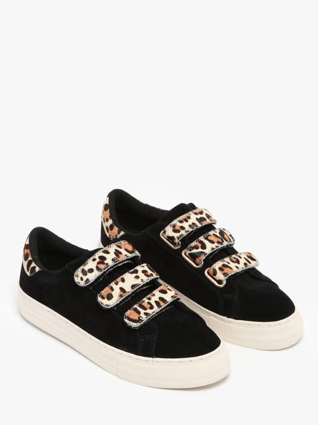 Velcro Sneakers Arcade Uit Leder No name Zwart women GFGL0415 ander zicht 2