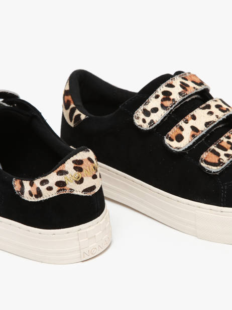 Velcro Sneakers Arcade Uit Leder No name Zwart women GFGL0415 ander zicht 3