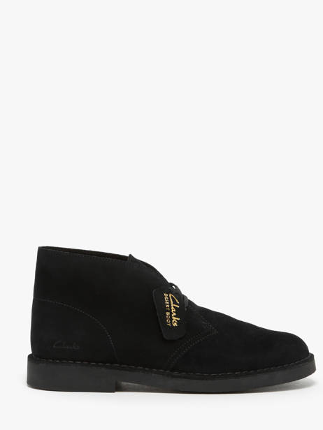 Enkelhoge Stadsschoenen Desert Uit Leder Clarks Zwart men 26166779