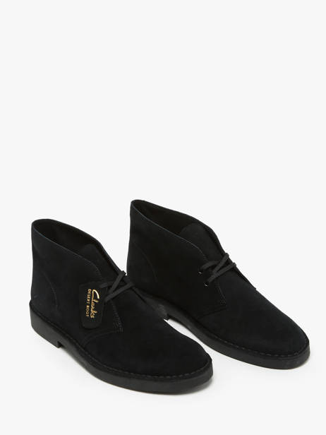 Enkelhoge Stadsschoenen Desert Uit Leder Clarks Zwart men 26166779 ander zicht 1