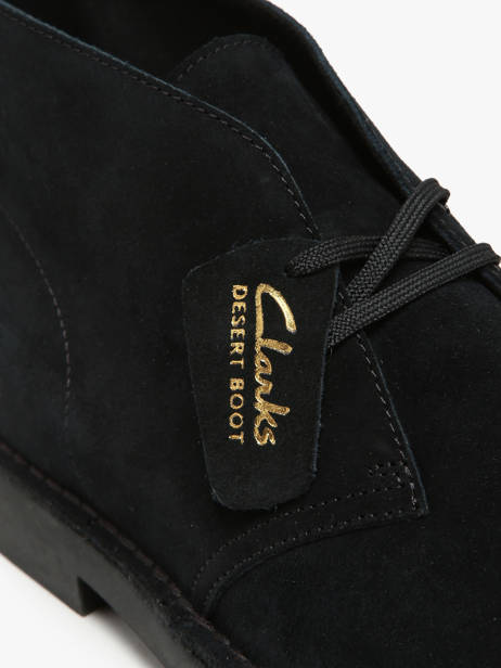 Enkelhoge Stadsschoenen Desert Uit Leder Clarks Zwart men 26166779 ander zicht 2