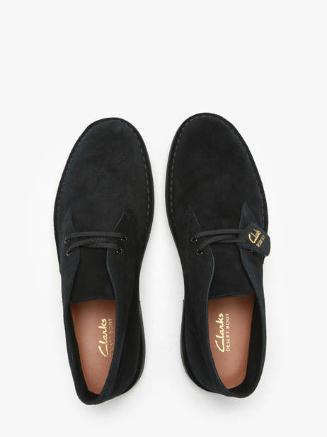 Enkelhoge Stadsschoenen Desert Uit Leder Clarks Zwart men 26166779 ander zicht 3