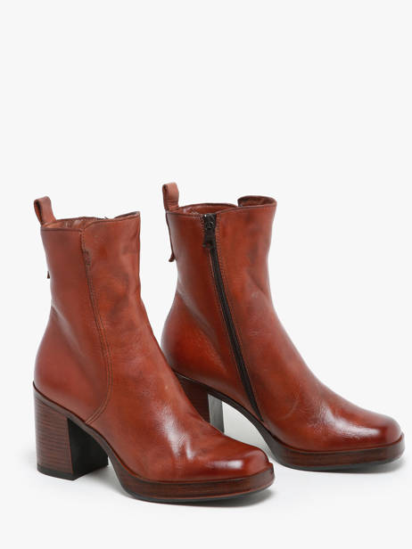 Enkellaarsjes Met Hak Uit Leder Mjus Bruin women P96212 ander zicht 2
