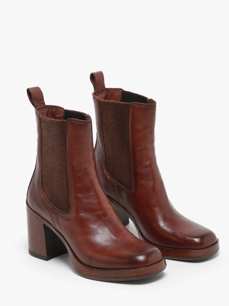 Enkellaarsjes Met Hak Uit Leder Mjus Bruin women P96225 ander zicht 2
