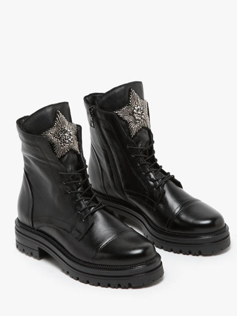 Enkellaarsjes Uit Leder Mjus Zwart women M77277 ander zicht 2