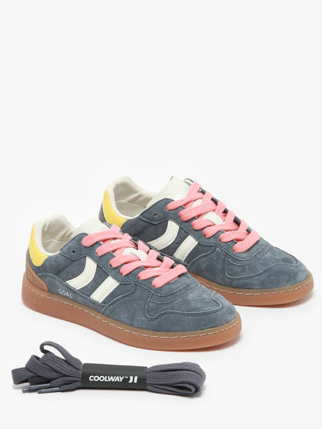 Sneakers Goal Uit Leder Coolway Grijs women 7644931 ander zicht 2