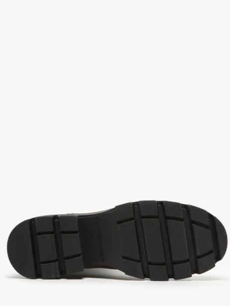 Enkellaarsjes Uit Leder Calvin klein jeans Zwart women 14950GT ander zicht 5
