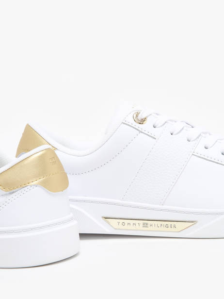 Sneakers Uit Leder Tommy hilfiger Wit women 7998YBS ander zicht 3