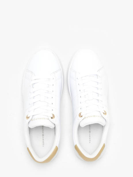 Sneakers Uit Leder Tommy hilfiger Wit women 7998YBS ander zicht 4