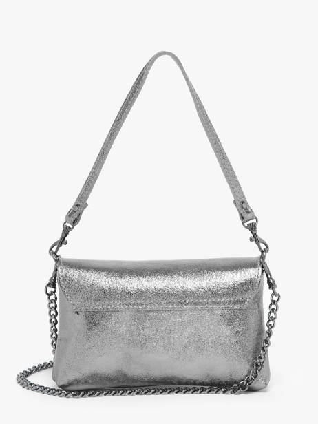 Cross Body Tas Nine Leder Milano Zilver nine NI24063 ander zicht 4