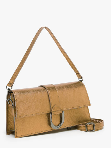 Schoudertas Nine Leder Milano Goud nine NI24066 ander zicht 2