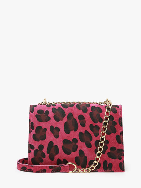 Cross Body Tas Velvet Leopardo Leder Milano Roze velvet leopardo VL21121 ander zicht 4